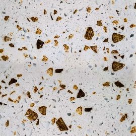 Quartz AS02 White with Crystal Gold